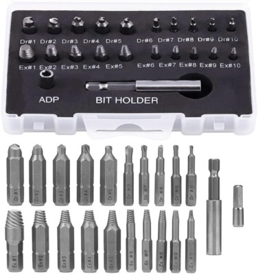 22Pcs Mini Damaged Screw Extractor Kit Small Stripped Screws Remover Easy Out