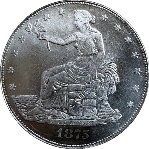 1875-S Seated Liberty Silver 1 Dollar  High Grade free shipping A++++