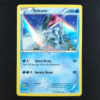 Suicune 30/30 Holo - Trainer Kit - Pokemon Card