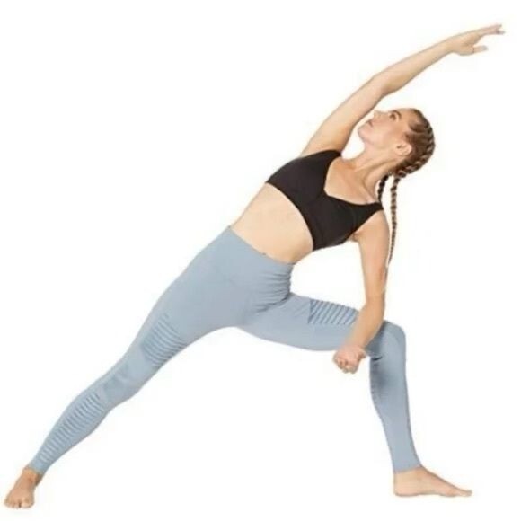 Alo Yoga High-Waist Moto Legging in Blue Haze Size Small