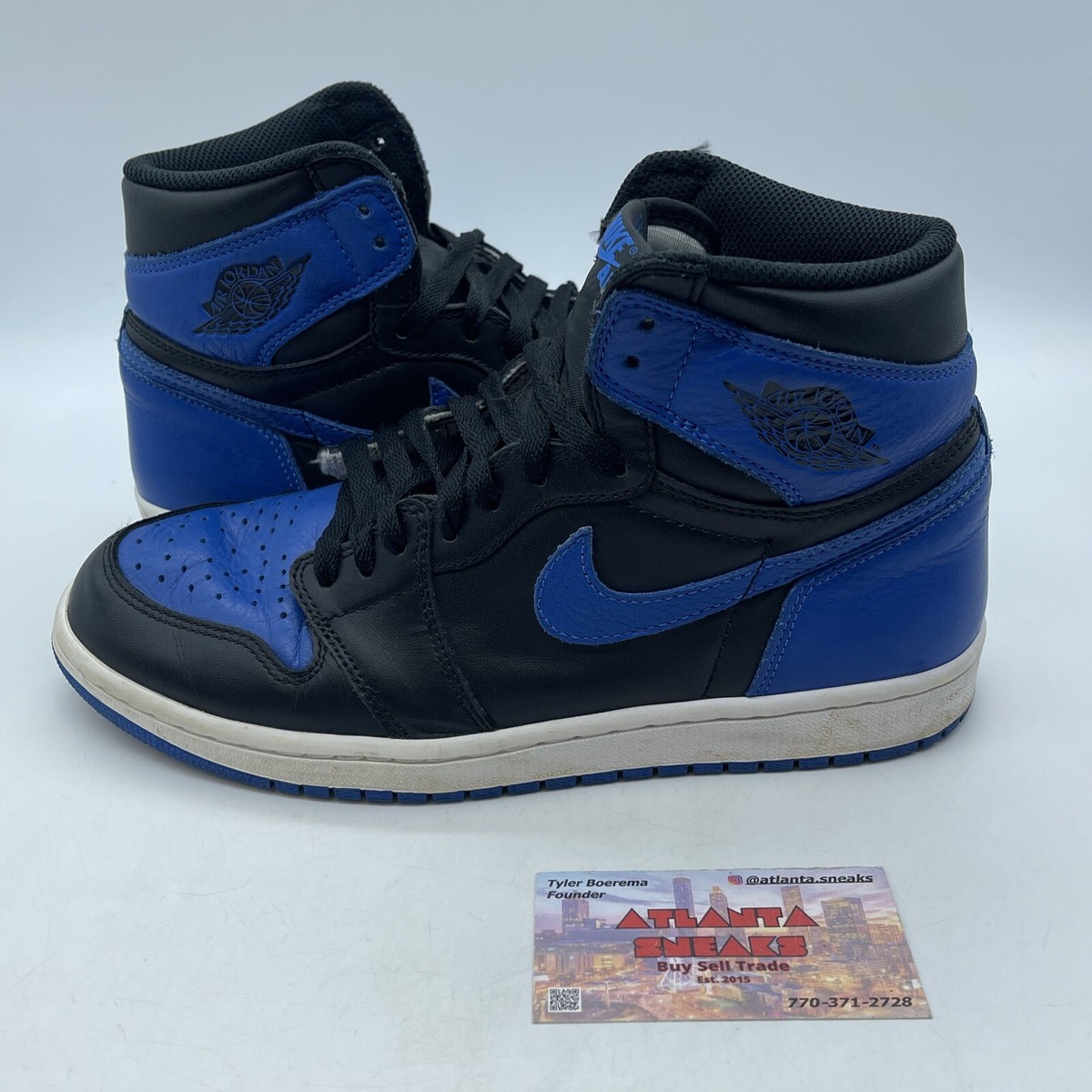 【Nike】Jordan 1 Retro 555088-007 Size 8 - Jordan 1 Retro OG High Royal Blue White Black