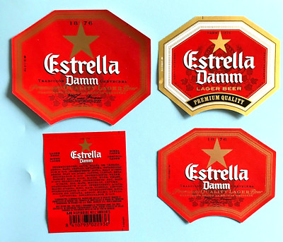 Bieretiketten - Beerlabel ,  ESTRELLA - DAMM  , Barcelona / Spanien #228#