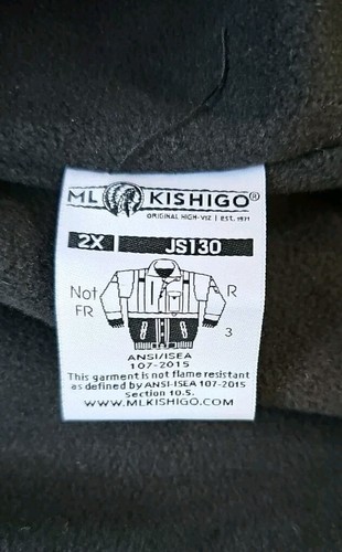 ML Kishigo XXL JS130 Lime High Visibility Insulated Rain Safety Jacket Size 2XL  - Picture 10 of 17