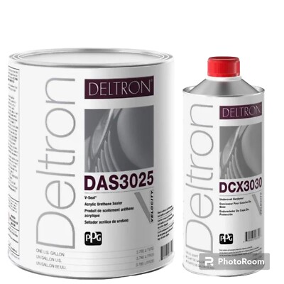 #ad DAS3025 Deltron NXT PPG Acrylic Urethane Sealer Gray Gal And DCX3030 Hardener Qt $475.00