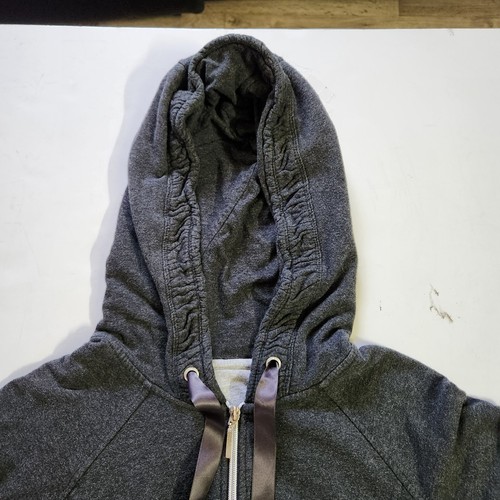 Calvin Klein Women's Large Full Zip Gray Black Performance Jacket Hoodie - Picture 3 of 17