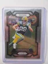 2023 Panini Prizm Silver LUKE MUSGRAVE Rookie Card Green Bay Packers #337. rookie card picture