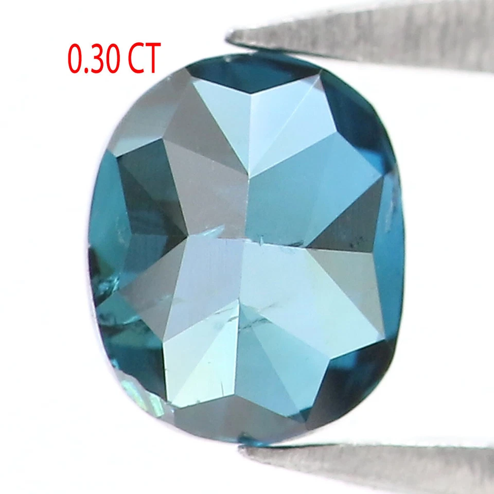 0.30 CT Natural Loose Oval Shape Diamond 4.35 MM Blue Color Oval Diamond LQ6270 - image 2 of 4