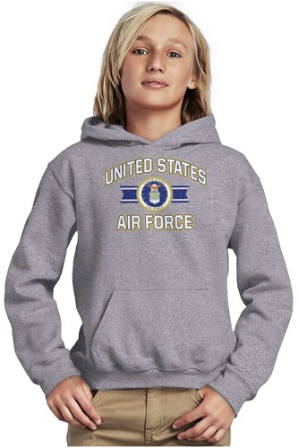 USAF United States Air Force Official Emblem Youth Hooded Sweatshirt Boy or Girl - Picture 6 of 9