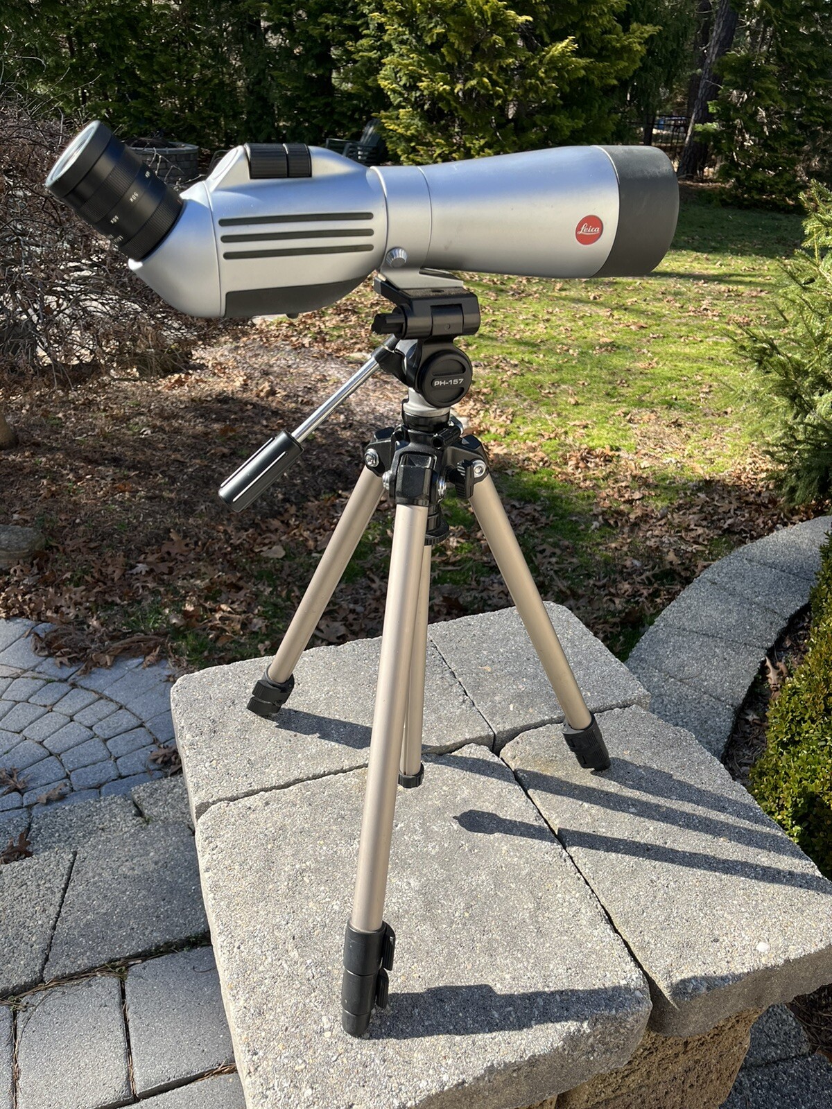 Leica Televid 77 Spotting Scope w/ Velbon Super Chaser PH157 Tripod eBay