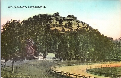 Lancaster Ohio Mount Pleasant Pub. by Eagle News Agency Divided Back Postcard 8B