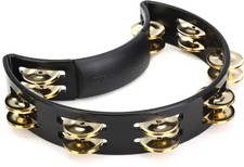 Rhythm Tech Tambourine - Black with Brass Jingles
