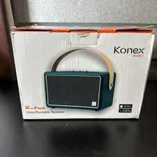 K-two Vintage Bluetooth Speaker Konex 40w Leather Portable Wireless Bluetooth