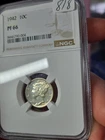 1942 10c Mercury Dime - NGC PF 66