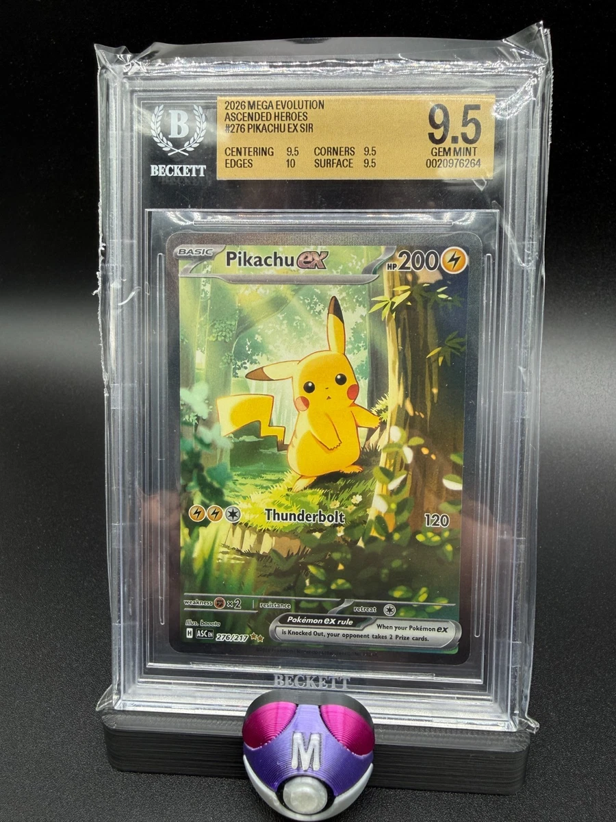 25+ Pokémon Pikachu Grade 9.5 Pokémon TCG Individual Collectible