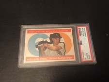 1960 Topps Baseball #555 NELLIE FOX All-Star White Sox PSA 6 High # HOF