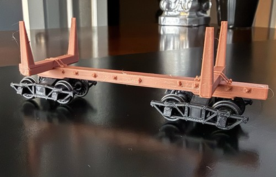 #ad On30 Scale 22ft Log Car Kit B 3 cars with trucks no wheelsets $19.95