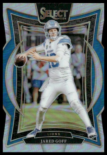 2024 Panini Select #36 Jared Goff Silver Prizm Die Cut Detroit Lions