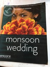 Signed MONSOON WEDDING 2017 Berkeley Rep Programme/Magazine/Flyers