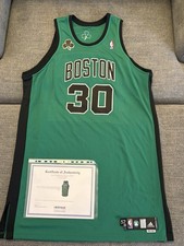 2006 Boston Celtics Sebastian Telfair GAME WORN USED Jersey W/Red Auerbach Patch