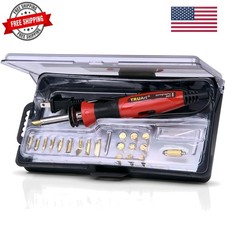 Wood Burning Leather Pyrography Pen - Best Woodburning Crafts Tool Kit Set - ...