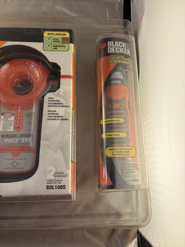 BLACK&DECKER BULLS EYE BDL100S AUTO LASER LEVEL & STUD FINDER and ScrewDriver - Picture 4 of 8