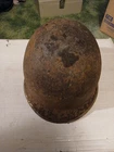 Vintage WWII Metal Military M1 Helmet WW2 U.S. Military U.S. Army Used