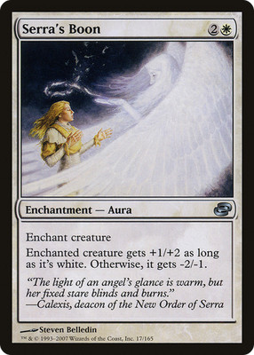 Serra's Boon #17 (MP) Planar Chaos PLC Magic MTG