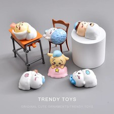 Chiikawa Resin Ornaments   Cute Hachiware Usagi Sleeping Mini Figures   Kawaii D