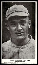 1916 D381 Fleischmann Bakery Baseball Larry Gardner (no coupon - hand cut) GD