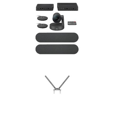 Logitech Enterprise Bundle: Rally Plus System + TV Mount