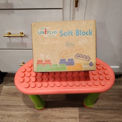 uniplay Basic Soft Building Blocks-120pcs-with play table great condition 
