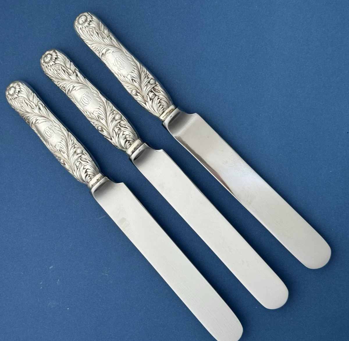 Tiffany & Co. Antique US Sterling Silver Chrysanthemum Knife for