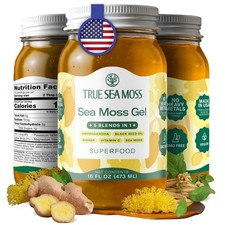 Wildcrafted Irish Sea Moss Gel Made with Dried Seaweed Seamoss  Immunity 5 in 1