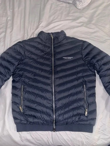 ARMANI EXCHANGE Chaqueta Acolchada Azul con Cuello Alto y Cremallera 8NZB52ZNW3Z - product listing photo