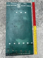 New Britain None Better Alloy Tools Old Vintage Masonite Sign Display Peg Board