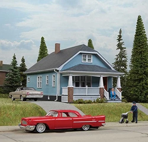Kit Modelo Escala HO Walthers Cornerstone-Bungalow Americano Foto 2 de 2
