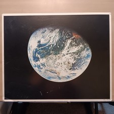 Vintage NASA Apollo Earth View Poster 20¾" By 16¾"
