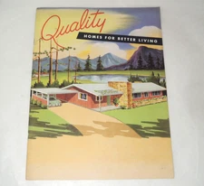 National Plan Service Quality Homes Better Living 1955 MCM designs 32 pp. Illust