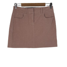 Y2K J Crew Womens Corduroy Mini Skirt Size 2 Pink Preppy Soft Girl Academia