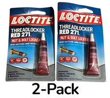 Loctite Threadlocker 271 Red Permanent Nut  Bolt Adhesive 0.20 oz.  2-Pack 