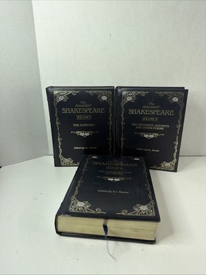 The Annotated Shakespeare Volume I, II, & III  A. L. Rowse Bonded Leather Set 3