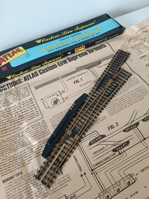 Atlas Custom Line Supreme 251 #6 Right Turnout Brass #254 Original Packaging