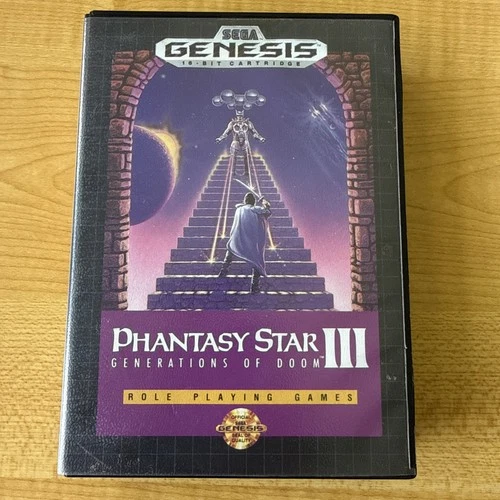 New ListingPhantasy Star III: Generations of Doom (Sega Genesis, 1991) BOX AND MANUAL ONLY