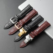 Genuine Leather Watch Band Universal Strap Br...