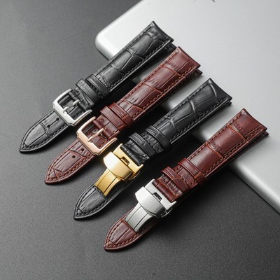 Genuine Leather Watch Band Universal Strap Bracelet 20mm 21mm 22mm