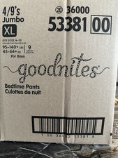 Goodnites Boys' Nighttime Bedwetting Underwear in size XL 95 140 lbs
