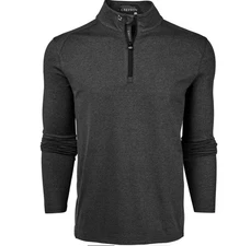 Greyson Men's Guild Sport Golf Performance 1/4 Zip Pullover Black Shepherd