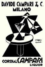 Poster poster poster advertising aperitif Cordial Campari print 50x70 cm.