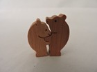 Polar Bear Monkey Puzzle Made in England Natural Wood Two Pieces with Box — photo 2