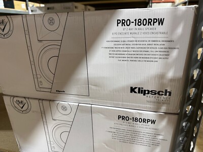 Brand New Klipsch PRO-180RPW In-Wall Speaker X 2 units for sale (PAIR)